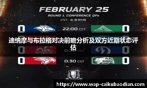 迪纳摩与布拉格对决前瞻分析及双方近期状态评估